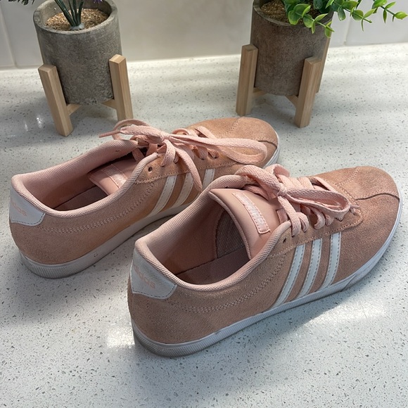 Ballet Baby Pink Adidas Shoes Gym Walking Casual Athleisure 8.5 tennis sneakers - Picture 6 of 7